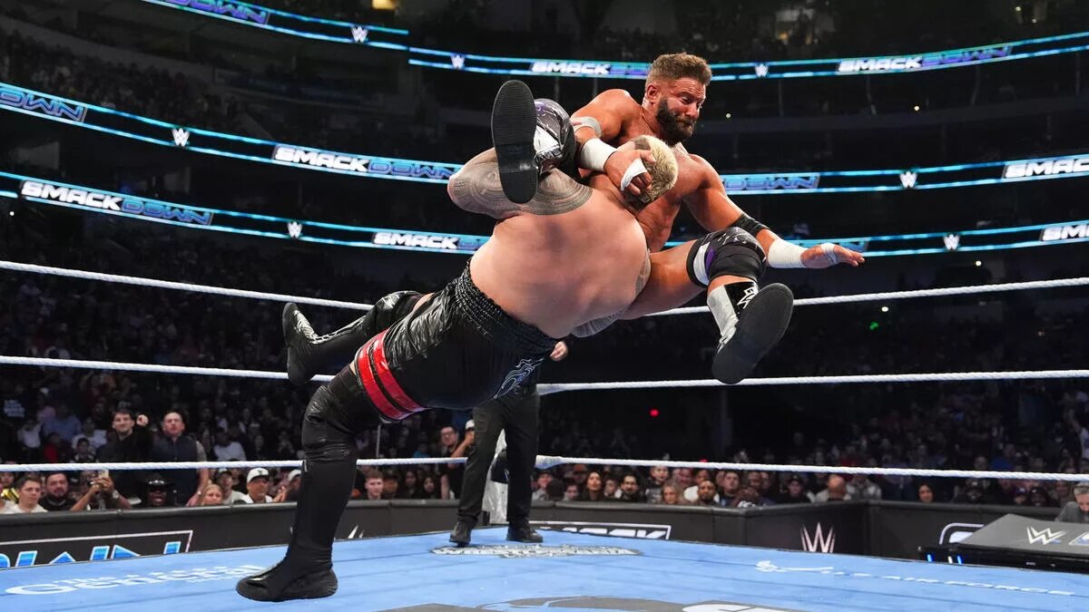 Matt Cardona against MFT on the February 13 episode of SmackDown