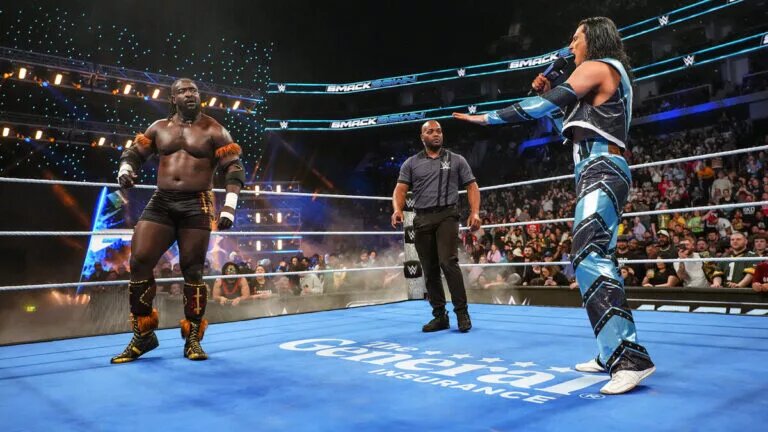 Kit Wilson and Oba Femi on SmackDown