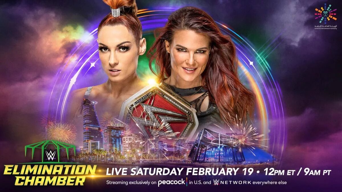 A WWE Elimination Chamber graphic.