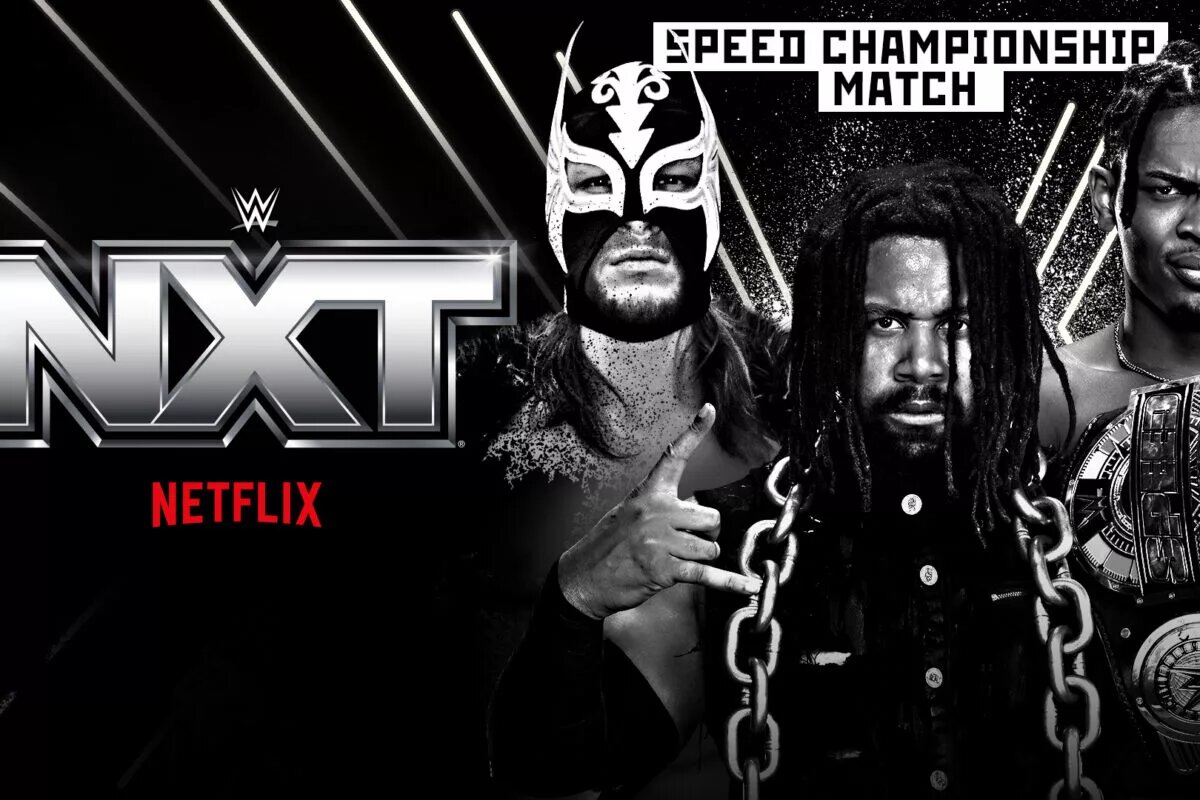 A graphic for the WWE Speed match on NXT.