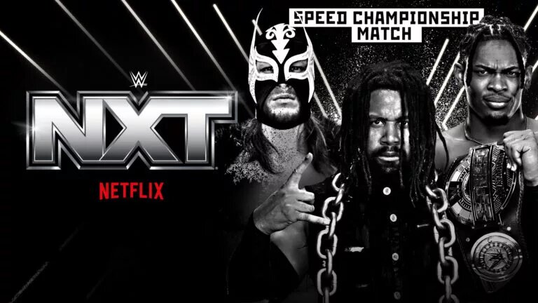 A graphic for the WWE Speed match on NXT.