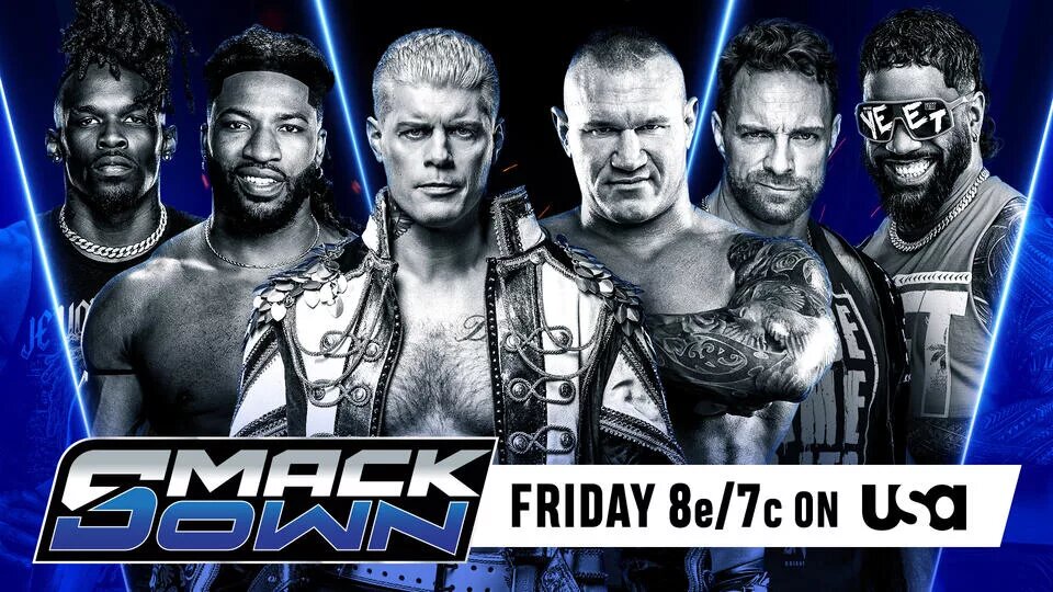 A WWE SmackDown results graphic for February 27, 2026, ahead of WWE Elimination Chamber 2026 in Chicago.