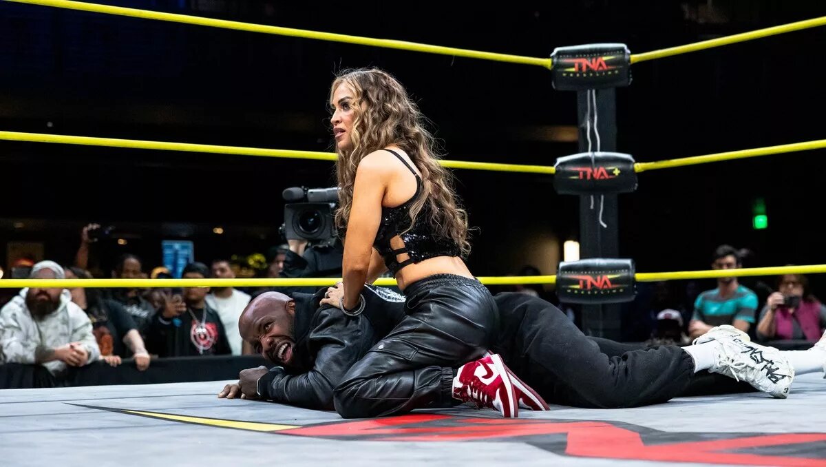 Moose and Alisha Edwards on the February 26 episode of TNA Thursday Night iMPACT 
