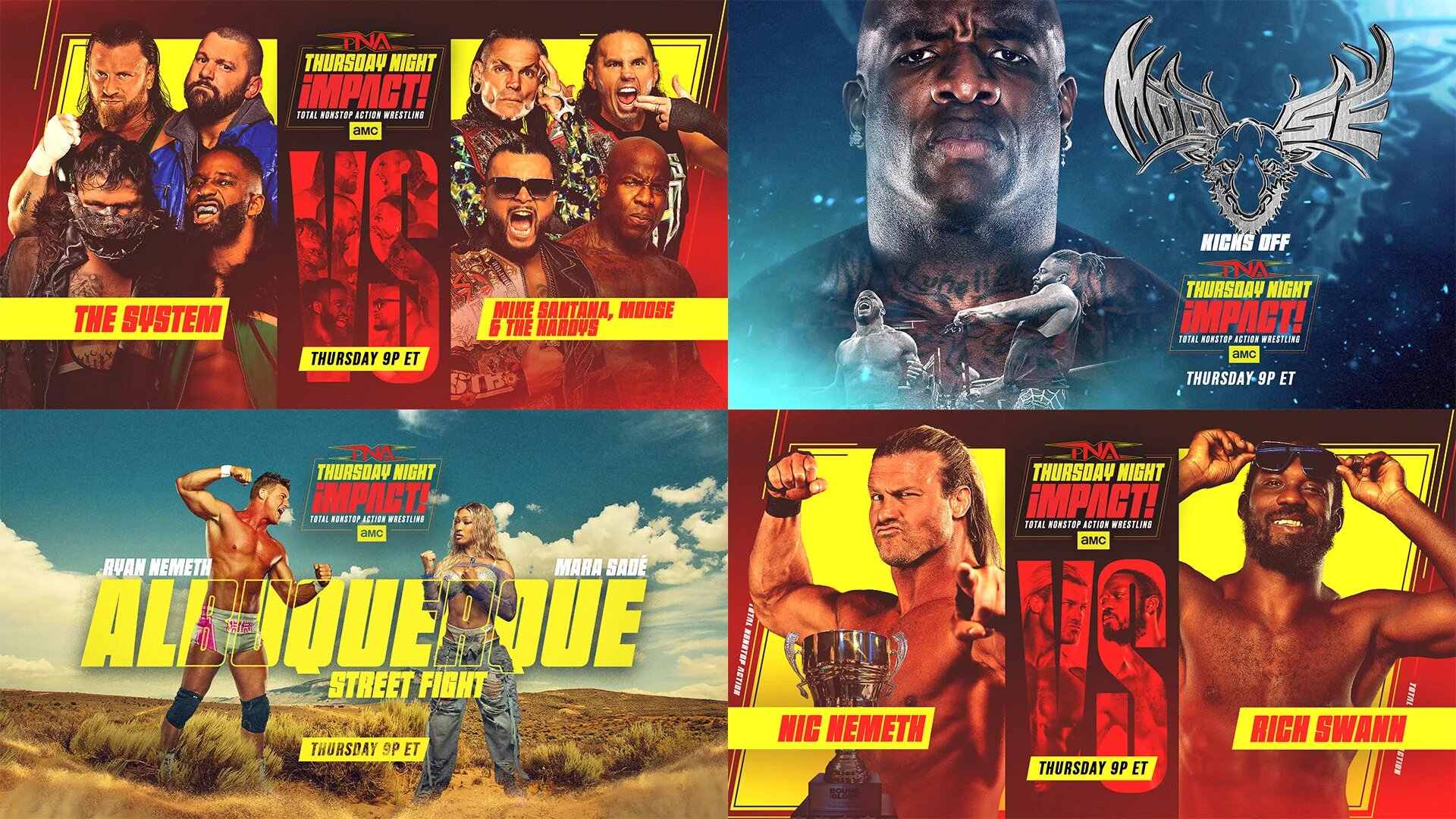 A graphic of TNA Thursday Night iMPACT February 12 episode 