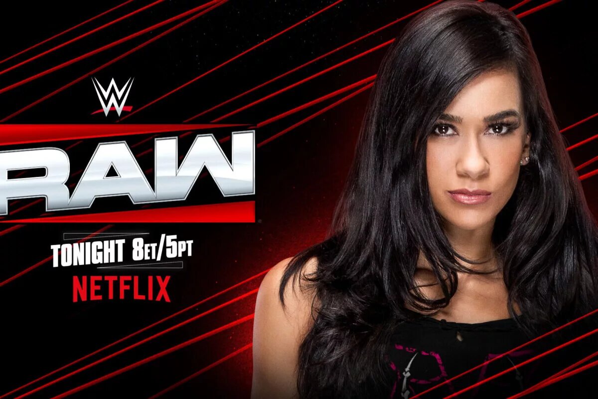 AJ Lee Raw match graphic