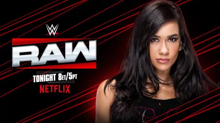 AJ Lee Raw match graphic