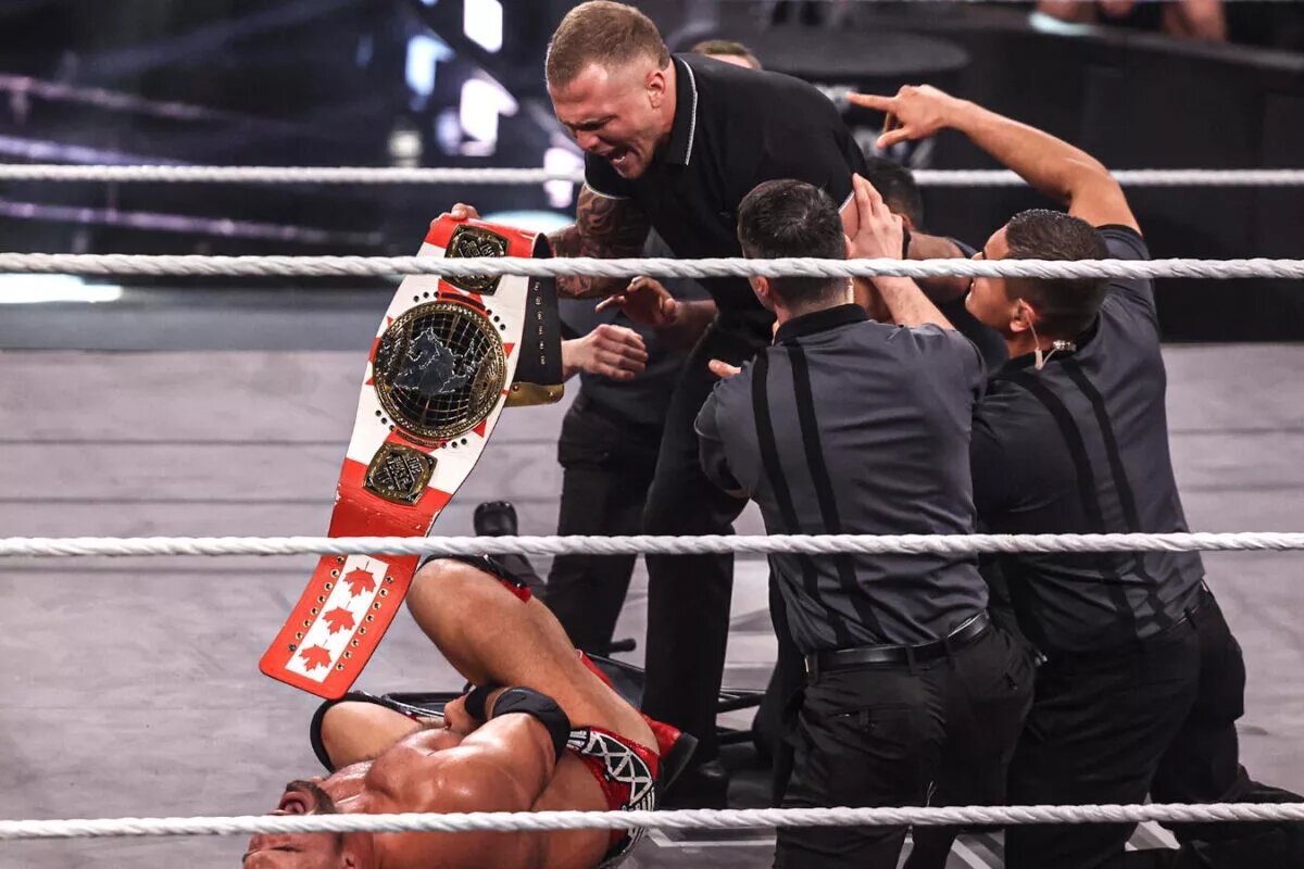 Myles Borne demanded a title match and destroyed Ethan Page's ankle on the February 17 episode of WWE/NXT