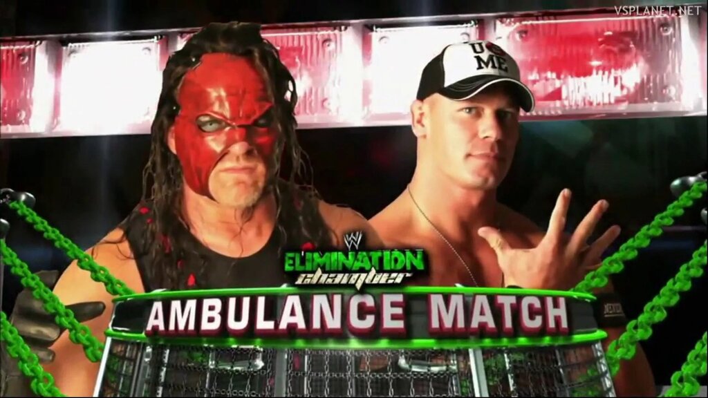A WWE Elimination Chamber graphic.