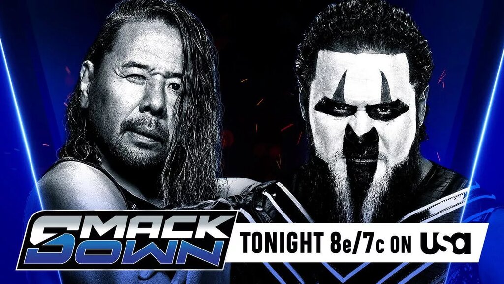 A graphic of MFT Memeber and Shinsuke Nakamura.