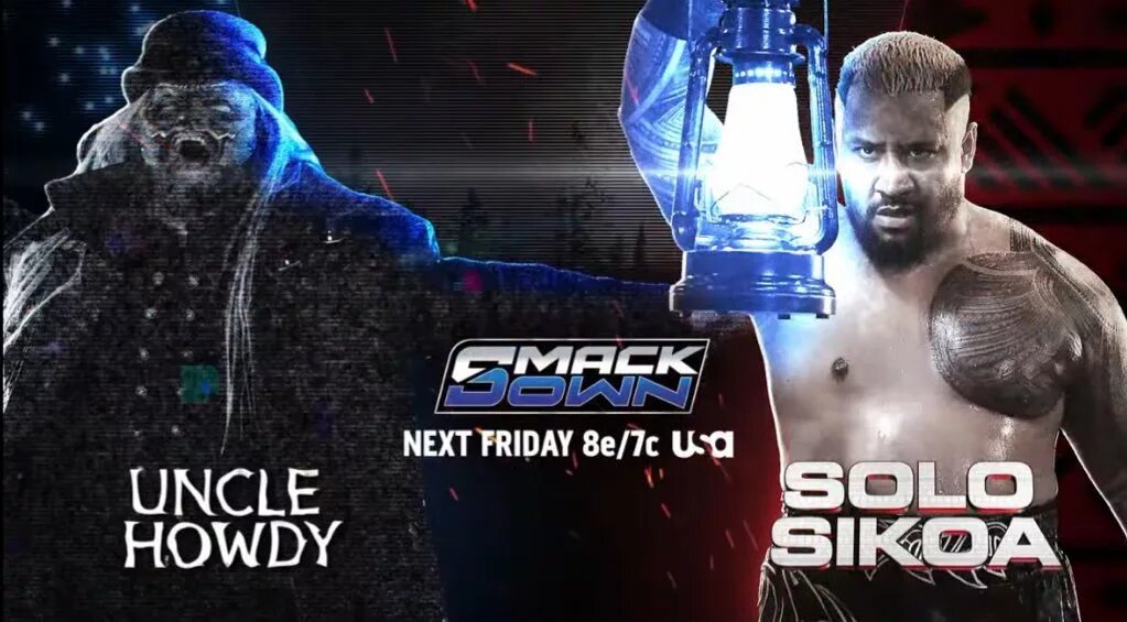 A WWE SmackDown preview graphic for February 27, 2026, the WWE Elimination Chamber 2026 "go-home" show.