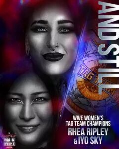 A WWE graphic featuring RHIYO.