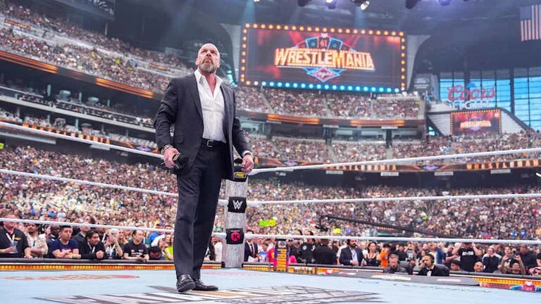 Triple H at WrestleMania Vegas last year