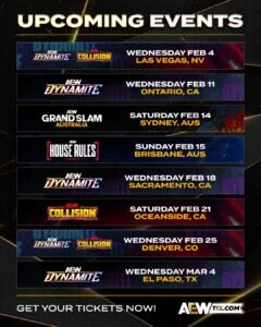 Image of AEW's upcoming events