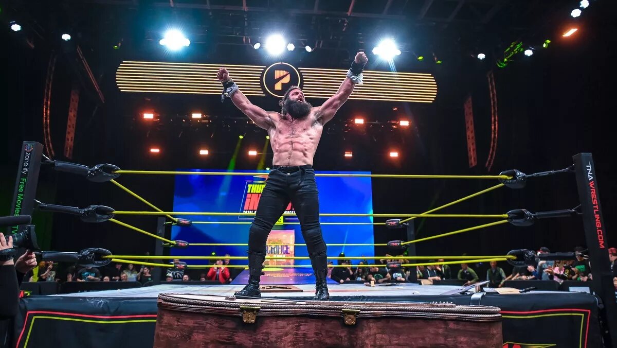 Elijah defeated Mustafa Ali in a Guitar Case Casket Match on the Ferbuary 19 episode of TNA Thursday Night iMPACT