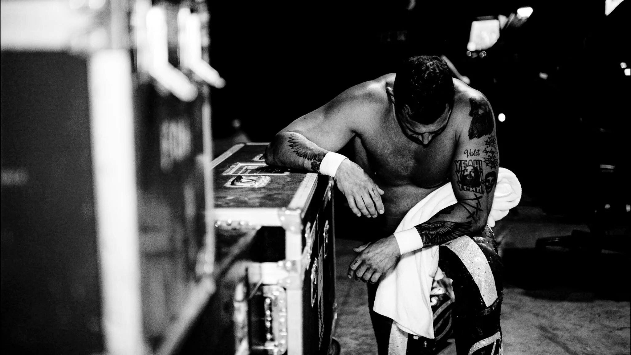 JDC after his retirement match at TNA Genesis 