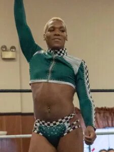A photo of AEW star Sonny Kiss.