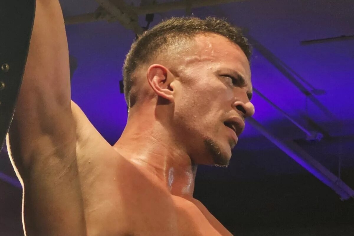 A photo of WWE star Ricky Saints, a would-be opponent for Gunther at WrestleMania 42.