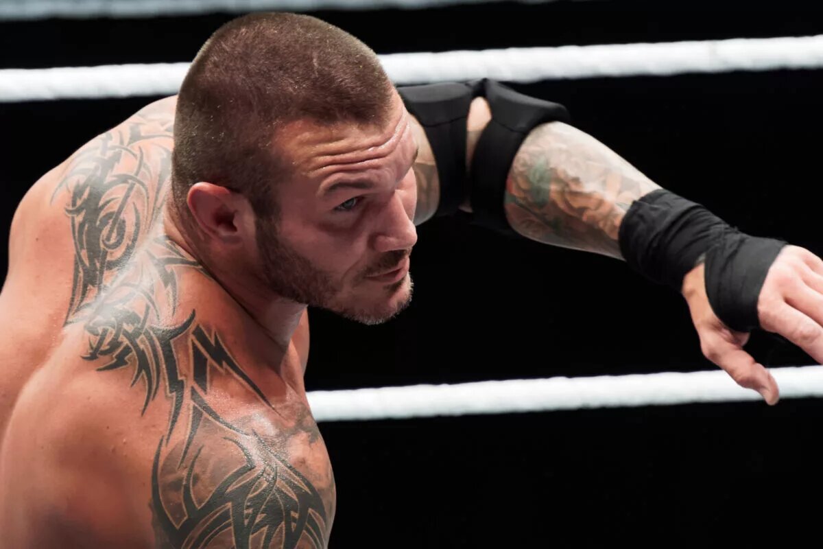 A photo of prolific WWE Elimination Chamber competitor Randy Orton.