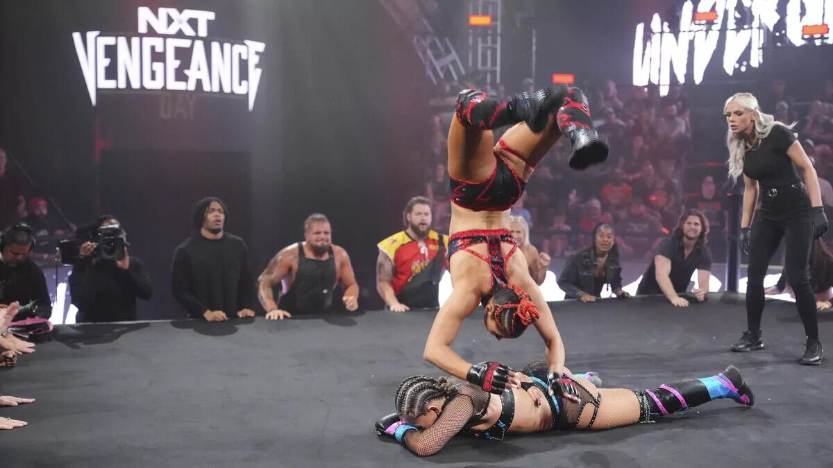 A graphic from NXT Vengeance Day on March 7, 2026