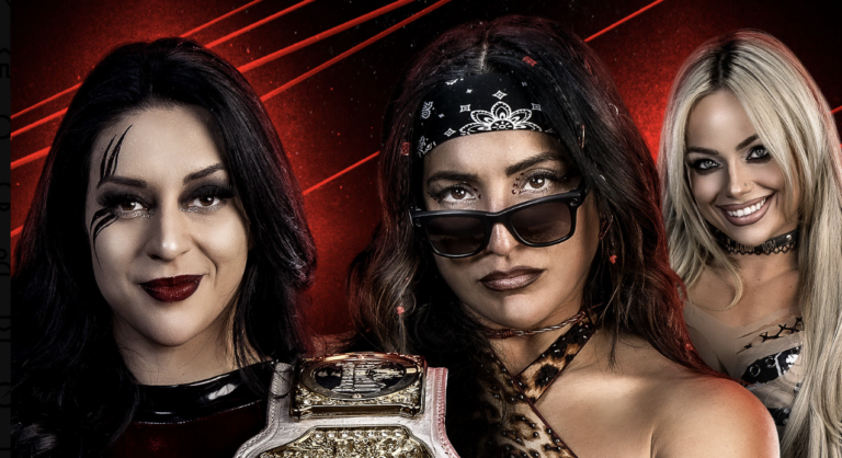 A WWE Raw graphic featuring Stephanie Vaquer and Raquel Rodriguez.