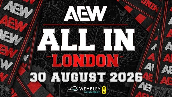 A graphic of AEW All In London 2026.