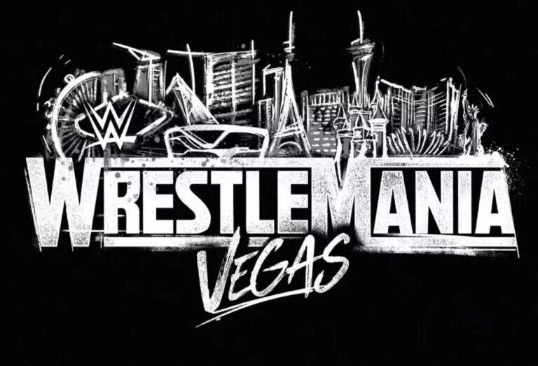 A graphic of WWE WrestleMania 42, where Tom Brady is rumored to appear with Logan Paul.