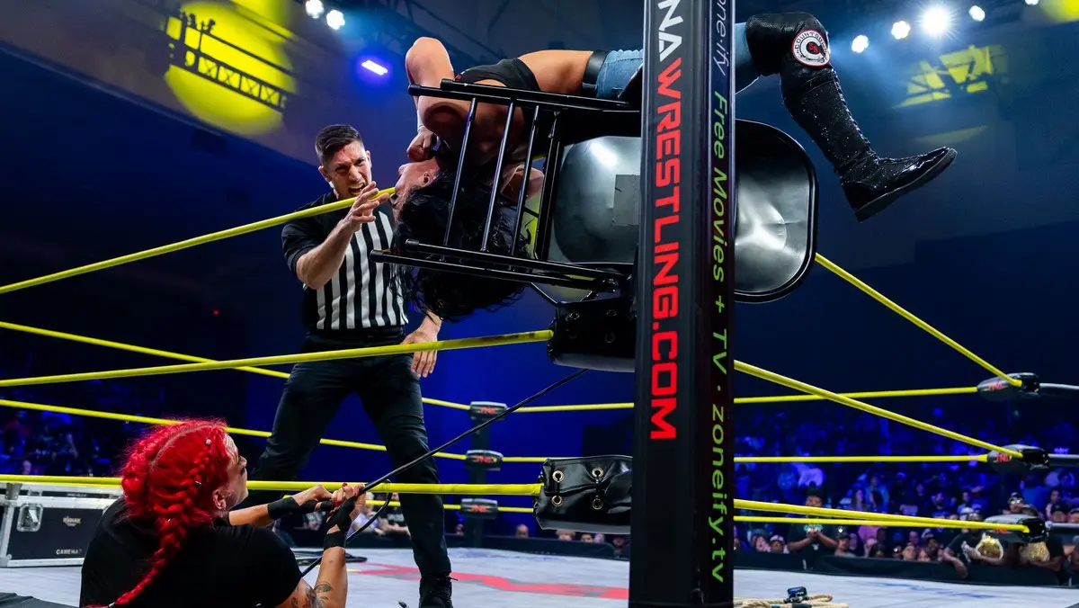a graphic from the April 2, 2026, episode of TNA Thursday Night iMPACT