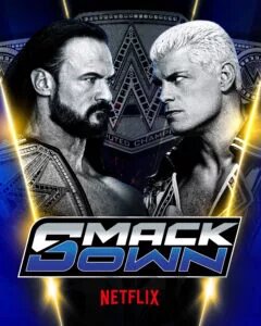 A WWE SmackDown results graphic for March 6, 2026.