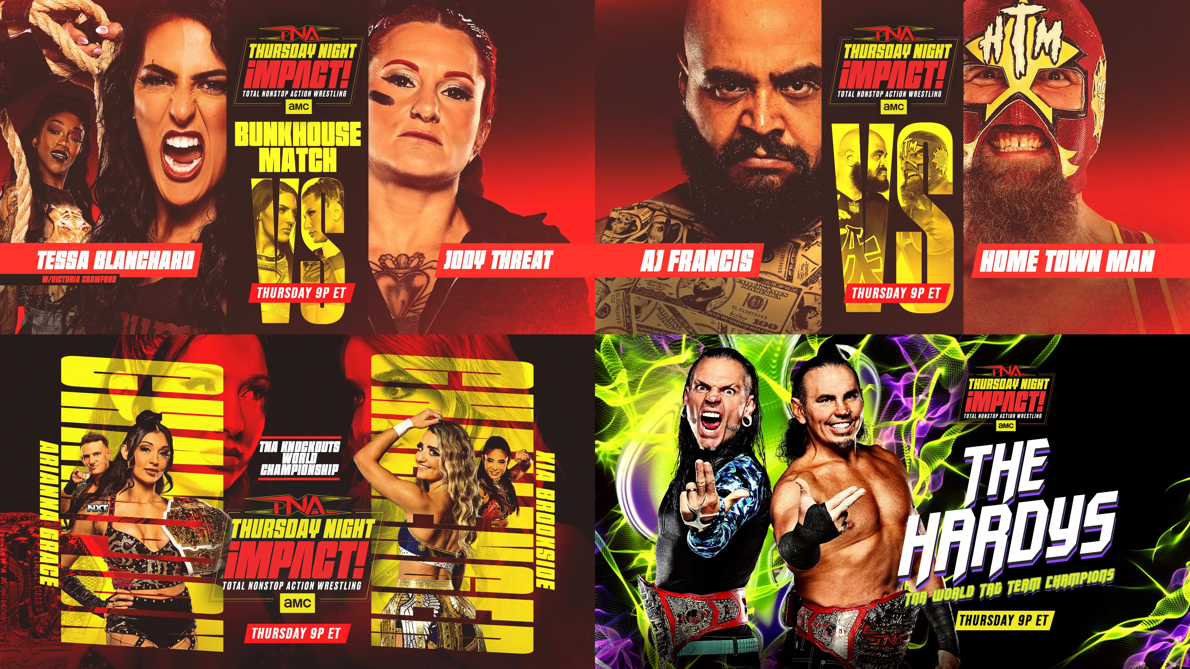 A graphic of TNA Thursday Night iMPACT preview of the April 2, 2026, episode