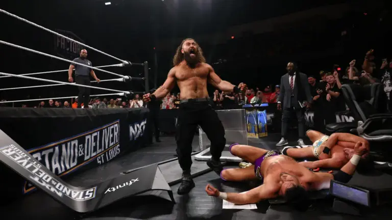 A graphic of Tony D'Angelo at NXT STand and Deliver 2026
