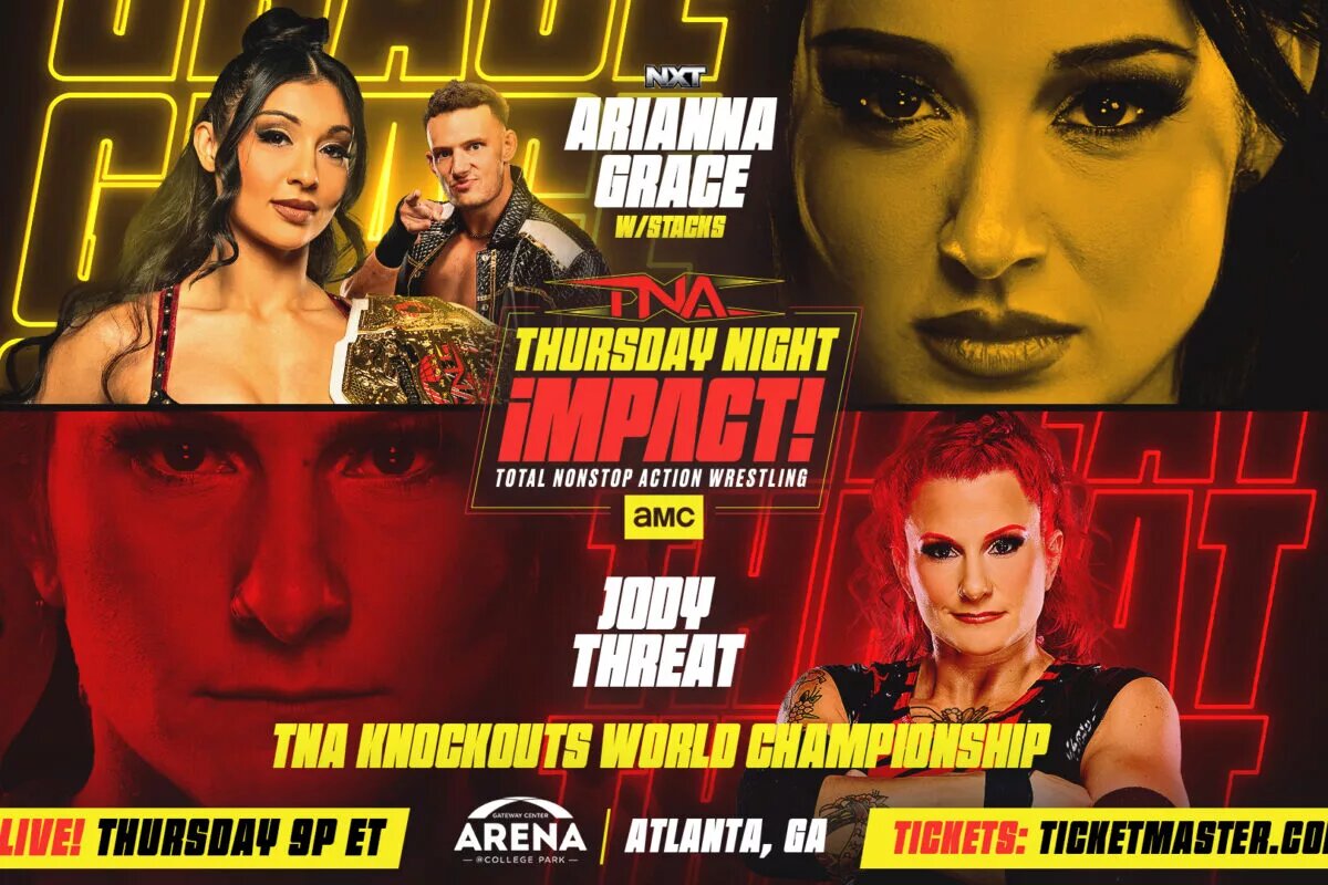 Jody Threat will face Arianna Grace for the TNA Knockouts World Championship on the live March 5, 2026, episode of TNA Thursday Night iMPACT