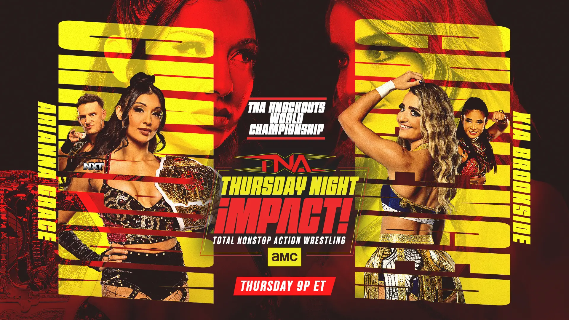 A graphic of the TNA Thursday night iMPACT of March 28, 2026