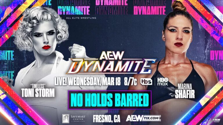 An AEW Dynamite 2026 graphic for the March 18 episode