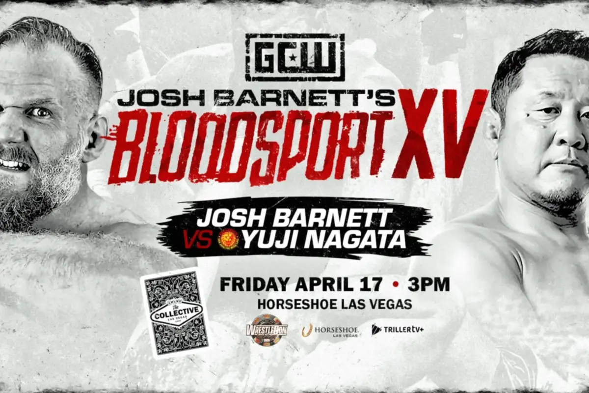 GCW Graphic for BloodSport XV Josh Barnett vs Yuji Nagata