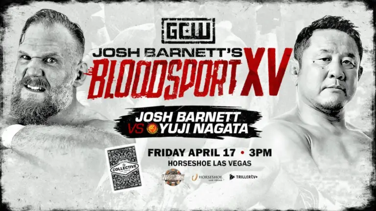 GCW Graphic for BloodSport XV Josh Barnett vs Yuji Nagata