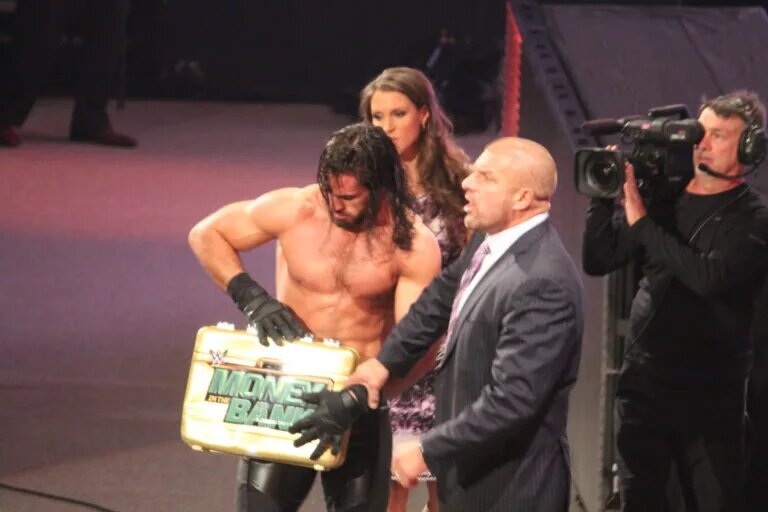 A photo of WWE star Seth Rollins, who could in during the March WrestleMania 31 event.