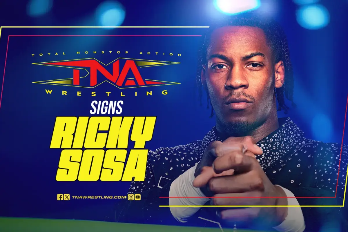 A graphic of Ricky Sosa signing with TNA Wrestling