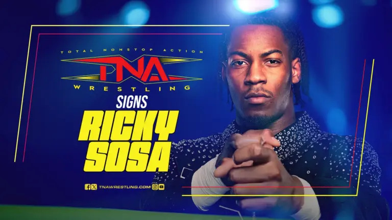 A graphic of Ricky Sosa signing with TNA Wrestling
