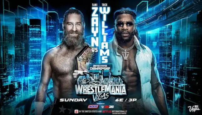 A graphic of WWE WrestleMania 42.