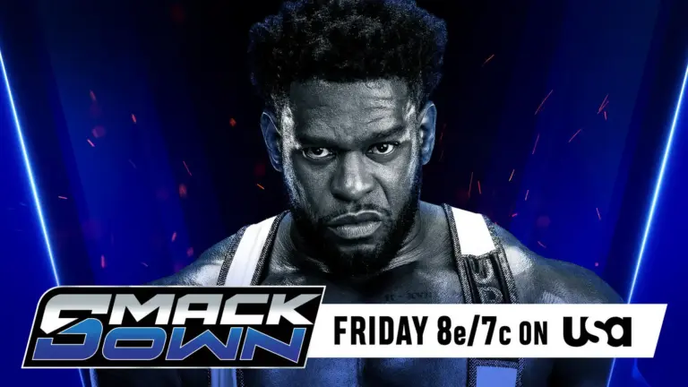 A graphic of Royce Keys making his SmackDown debut in the April 10, 2026 episode