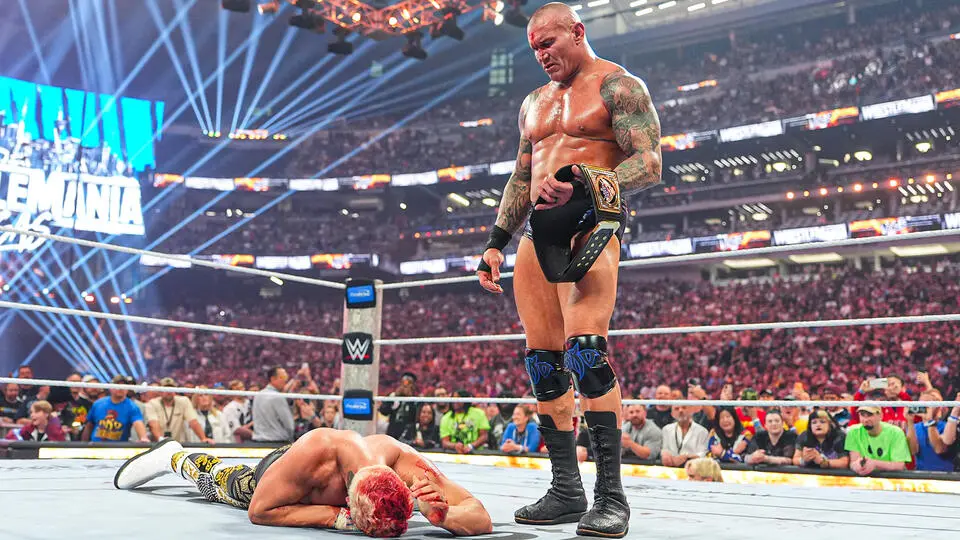 Randy Orton and Cody Rhodes at WrestleMania 42 Night One