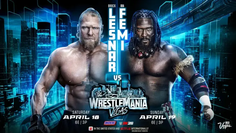 A WWE WrestleMania 42 preview and match card for night 2, April 19, 2026.