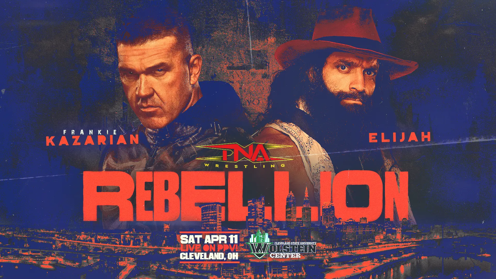 A graphic of TNA Rebellion 2026