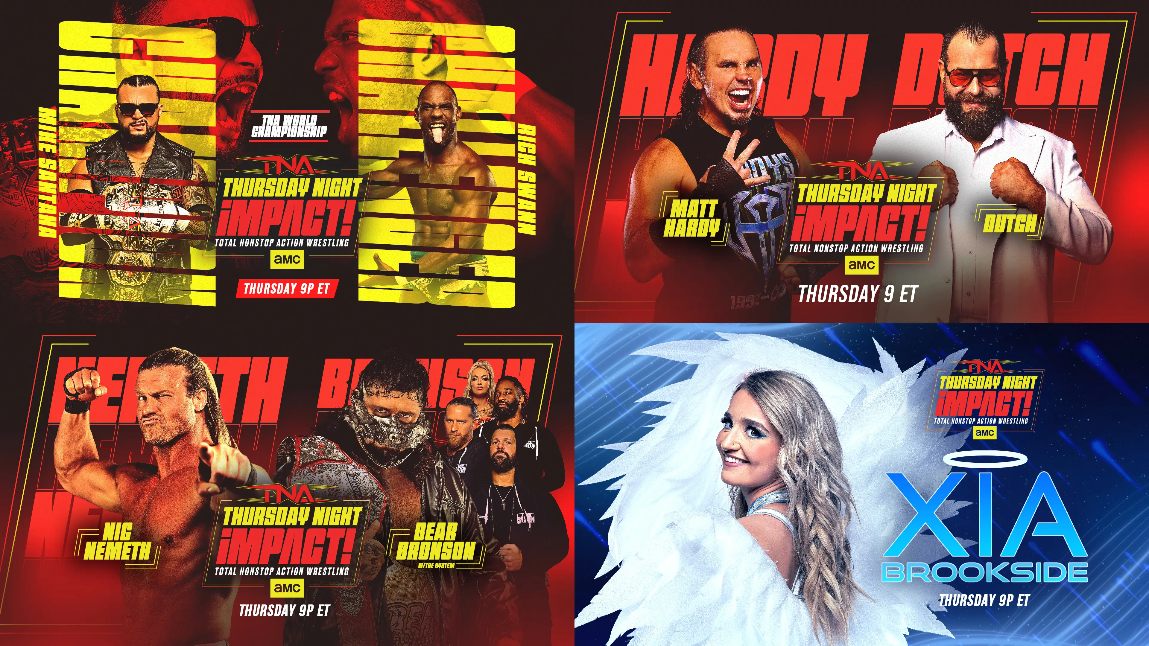 A graphic of the TNA Thursday Night iMPACT episode of April 23, 2026