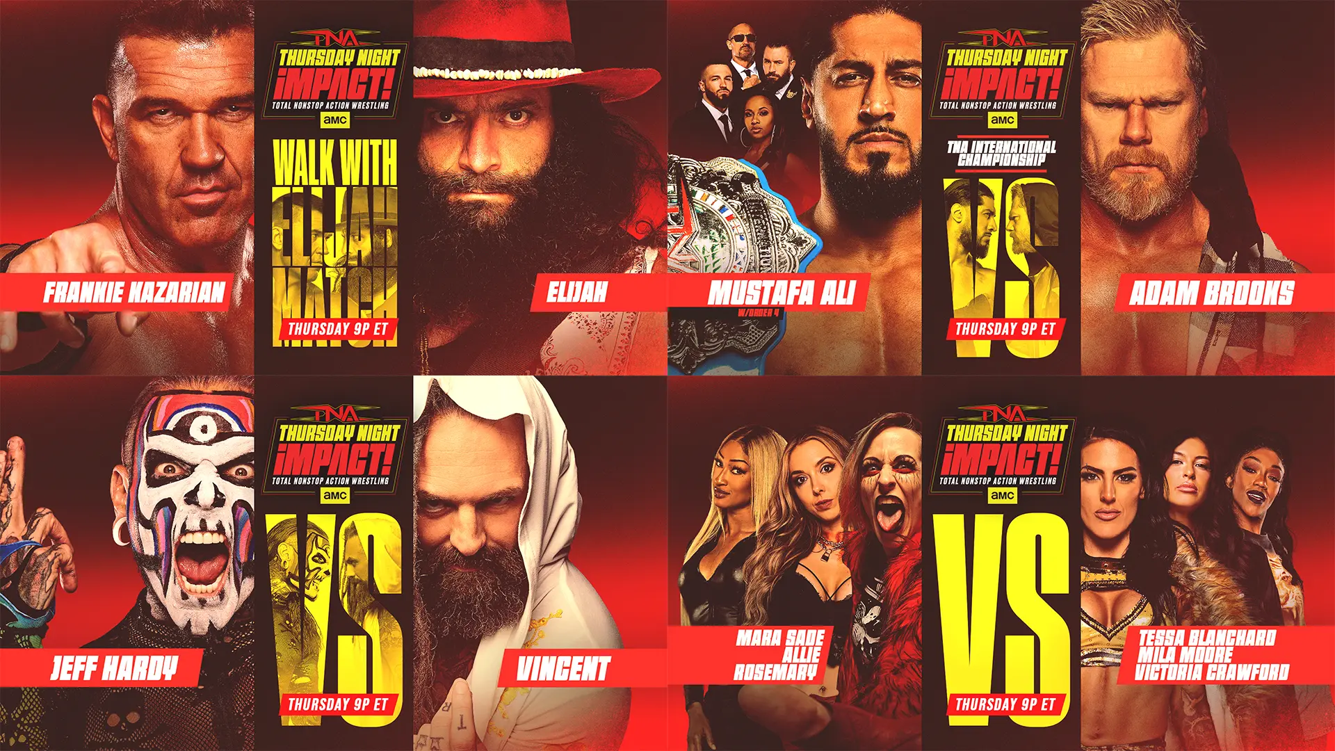 A graphic of the TNA Thursday Night iMPACT preview of the April 30, 2026, episode