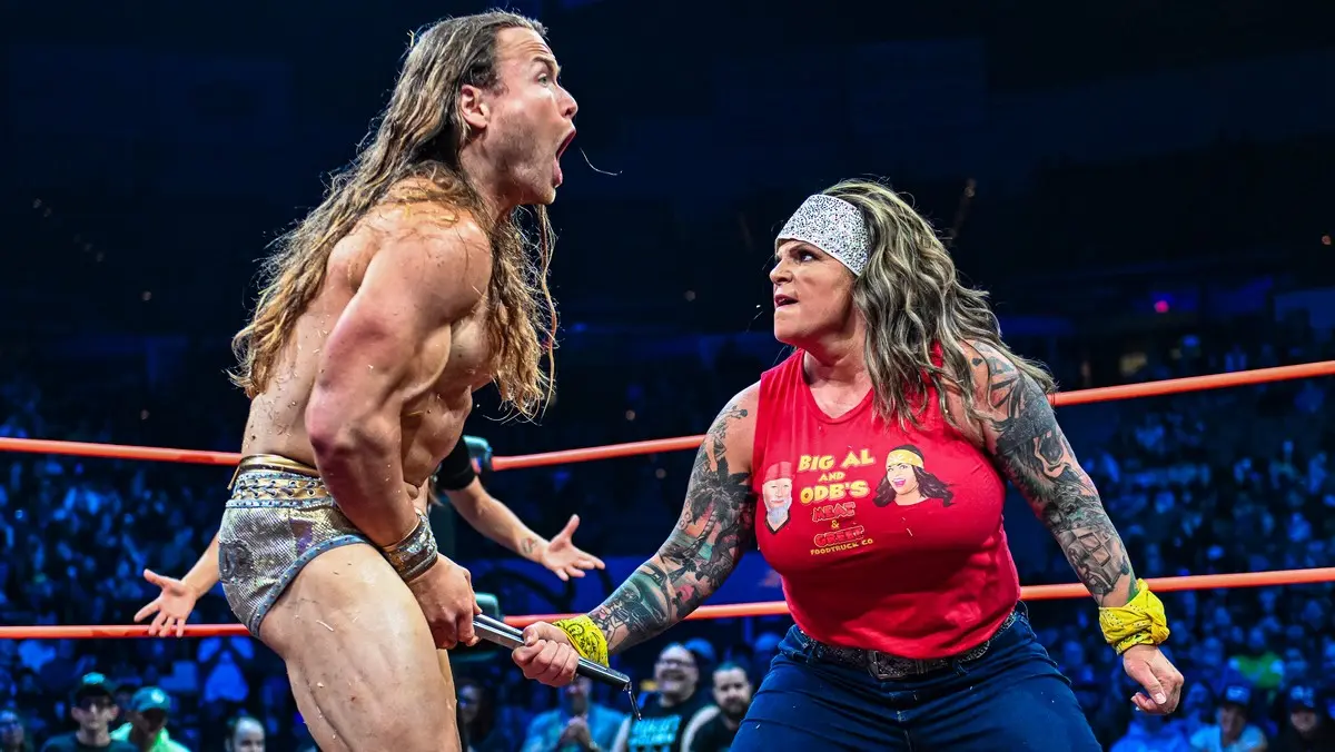 A graphic of ODB and Mr. Elegance at TNA Rebellion 2026