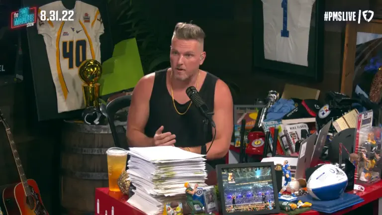 A photo of WWE star Pat McAfee, who aligned himself with Randy Orton on WWE SmackDown ahead of WWE WrestleMania 42.
