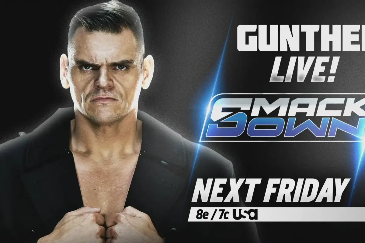WWE SmackDown 2026 updated graphic of Gunther.