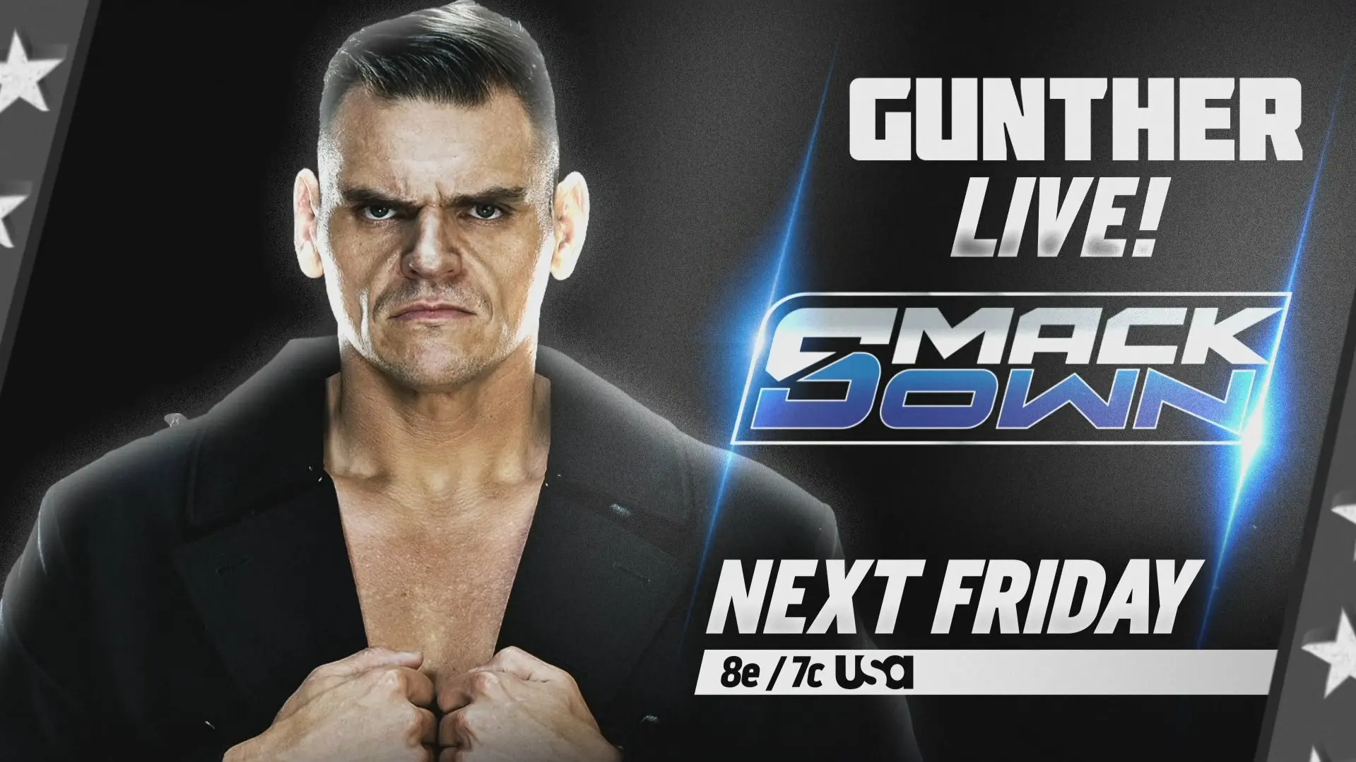 WWE SmackDown 2026 updated graphic of Gunther.