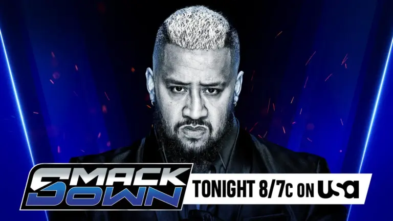 WWE SmackDown graphic of MFT leader Solo Sikoa.